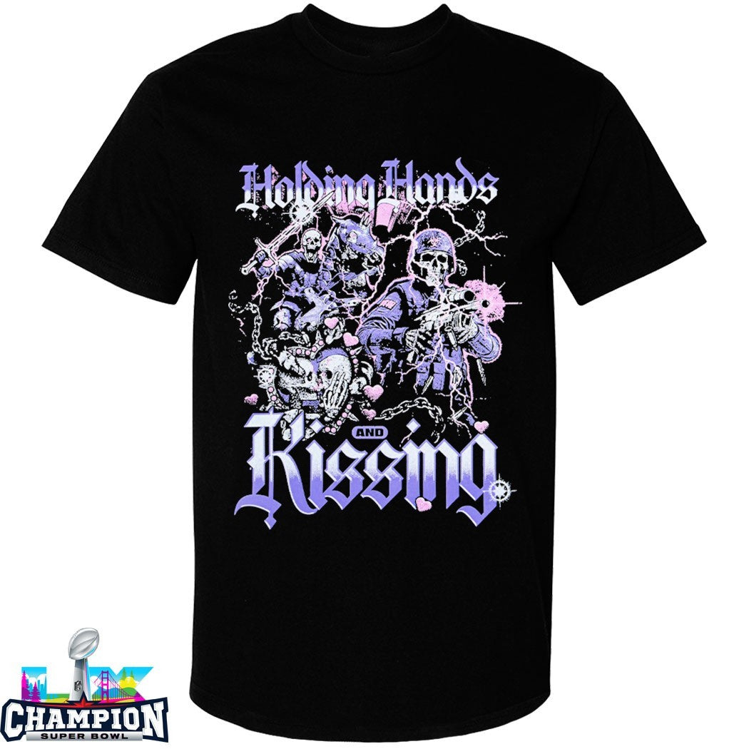 Holding Hands And Rissing Skeletons T-shirts
