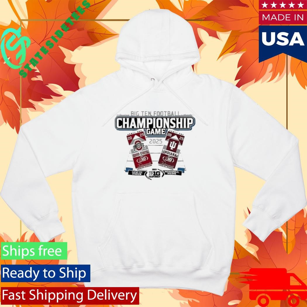 Hoosiers vs Ohio State Big Ten 2025 Football Championship Helmet Tickets Shirt