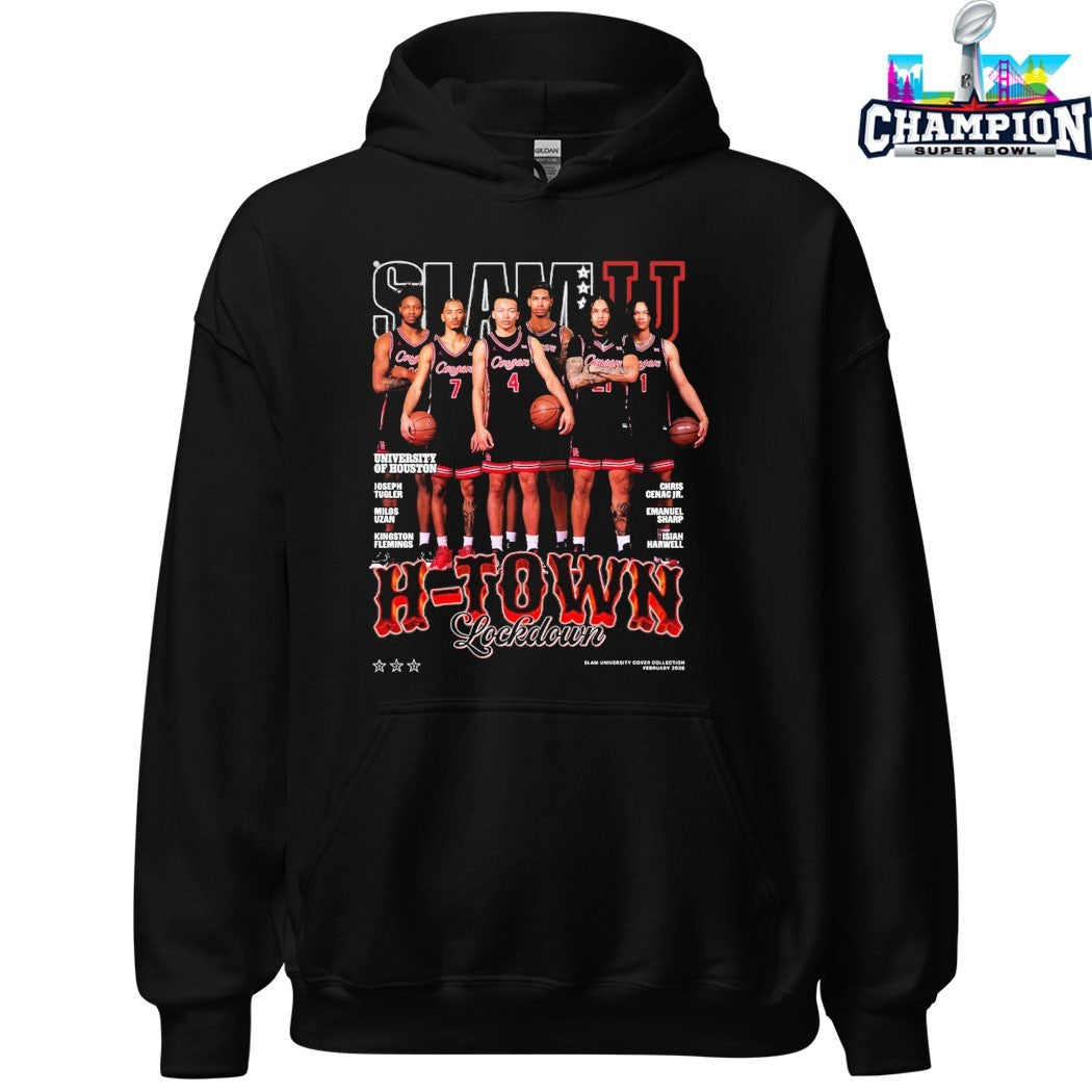Houston Cougars Basketball SlamU H-Town Lockdown T-shirts