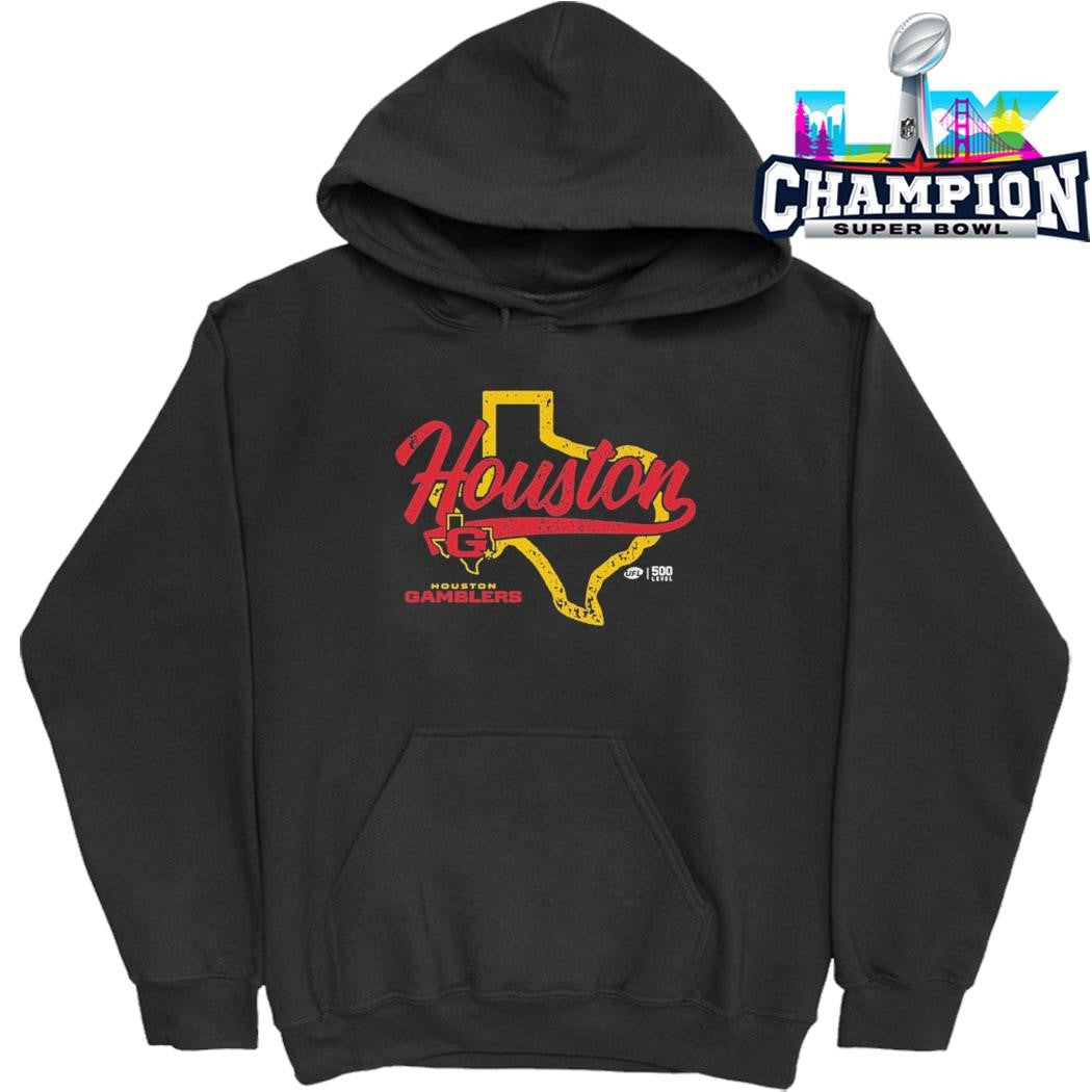 Houston Gamblers State Map Shirt