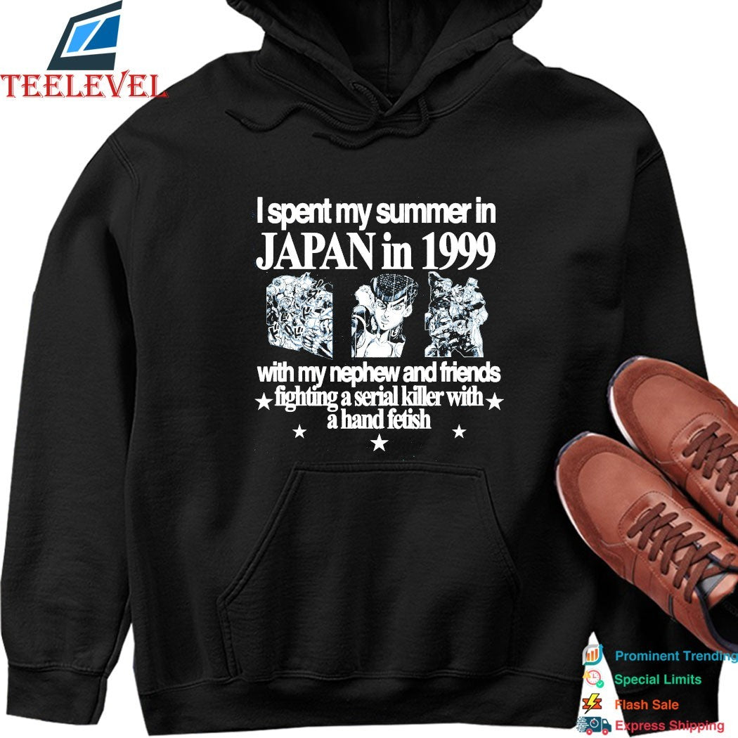 I Spent My Summer Japan In 1999 With My Nephew And Friends Fighting A Serial Killer With A Hand Fetish Morioh T-shirts