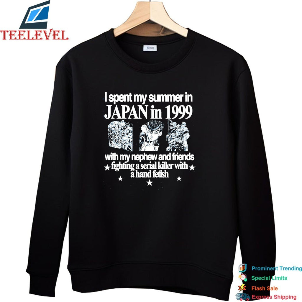 I Spent My Summer Japan In 1999 With My Nephew And Friends Fighting A Serial Killer With A Hand Fetish Morioh T-shirts