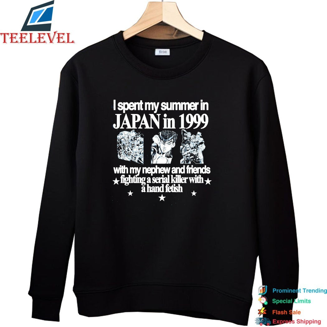 I Spent My Summer Japan In 1999 With My Nephew And Friends Fighting A Serial Killer With A Hand Fetish Morioh T-shirts