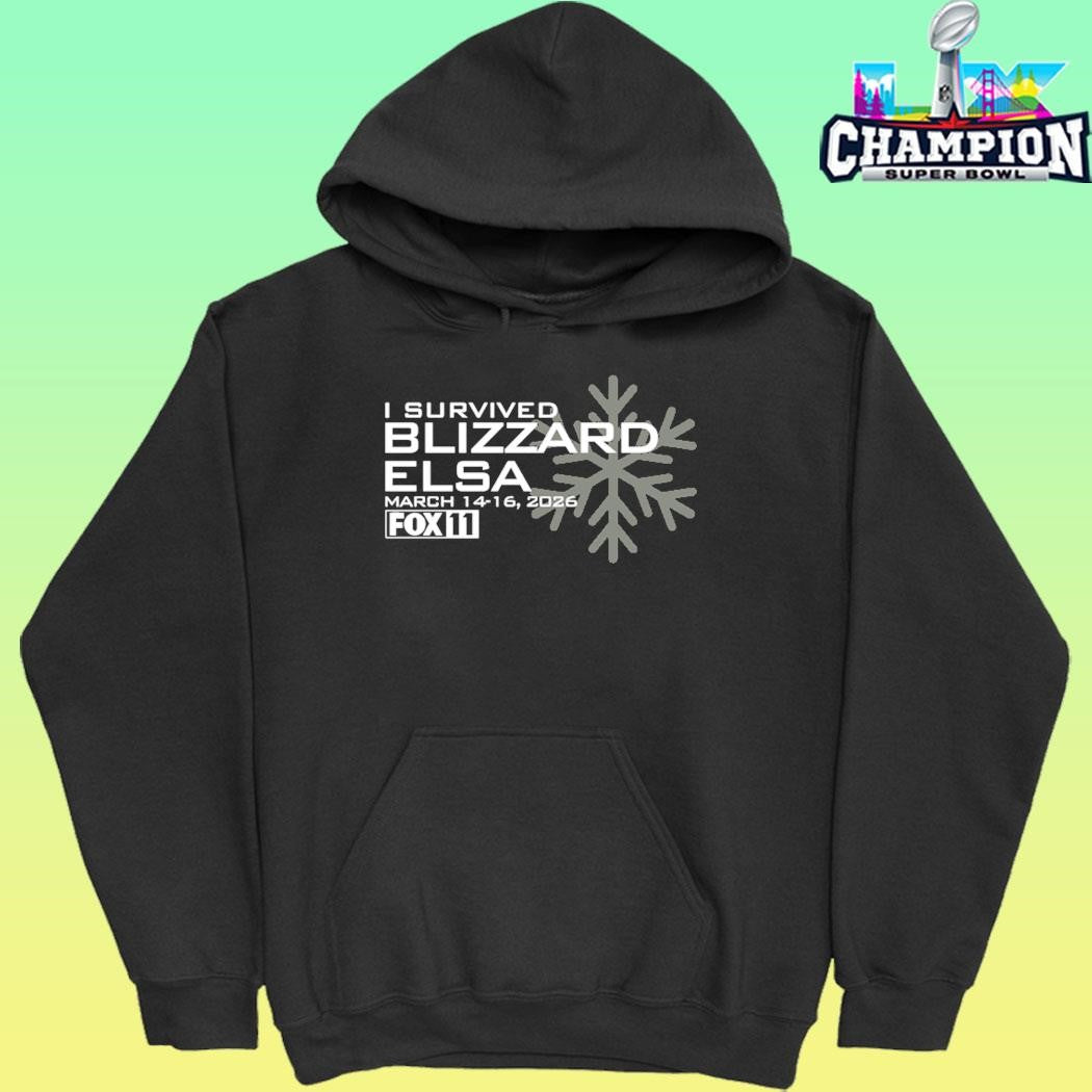 I Survived Blizzard Elsa March 14 16 2026 Fox11 Shirt