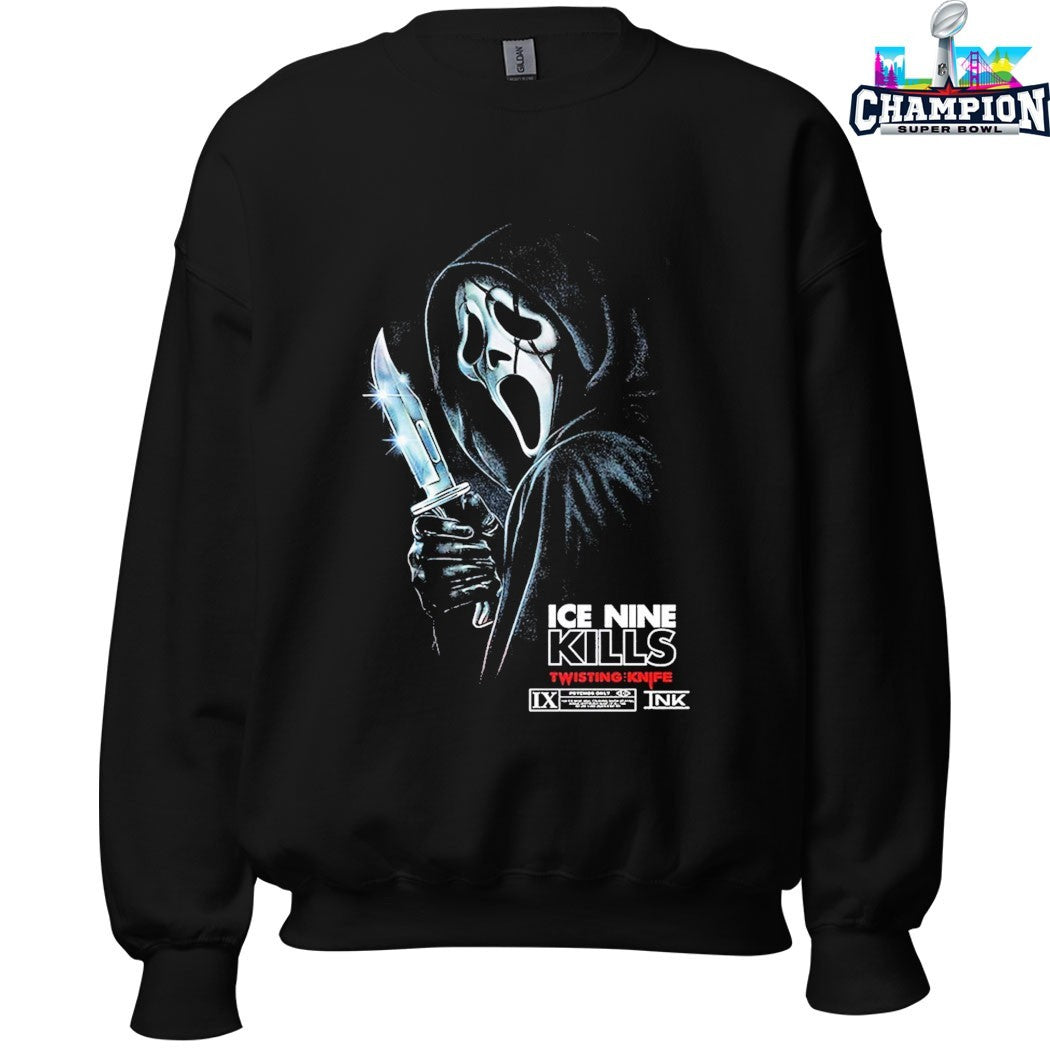 Ice Nine Kills X Scream 7 Nightmare On The Knife Part One Twisting Knife GhostFace Wrong Answer T-Shirts