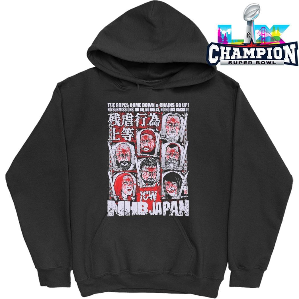 Icw Nhb Japan Tour The Ropes Com Down And Chain Go Up Shirt
