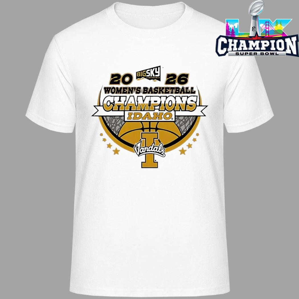 Idaho Vandals Women’s Basketball Champions 2026 Big Sky Conference Shirt