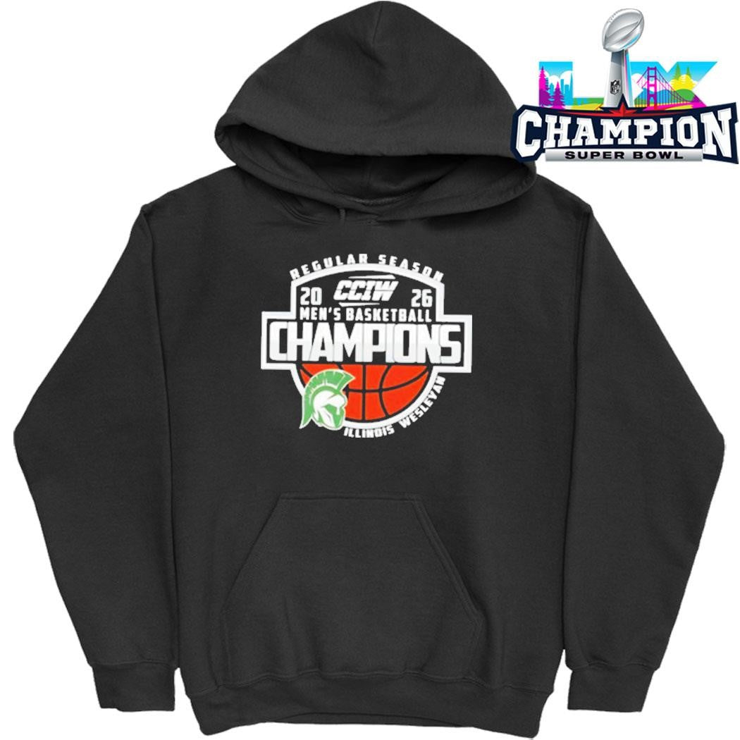 Illinois Wesleyan Champions Cciw Men’s Basketball Regular Season 2026 Shirt
