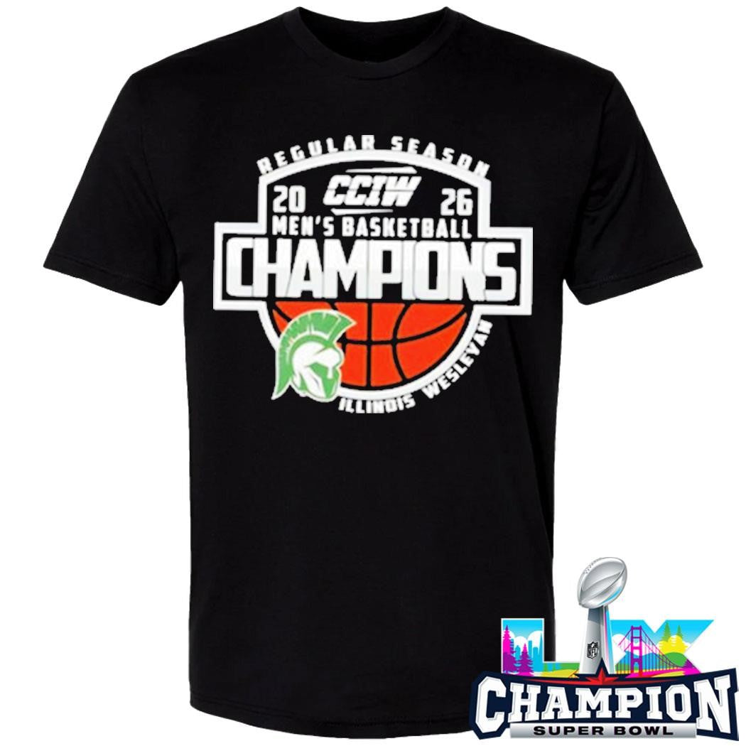Illinois Wesleyan Champions Cciw Men’s Basketball Regular Season 2026 Shirt