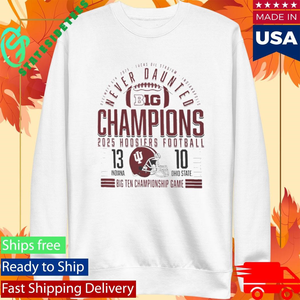 Indiana Football Big Ten Champions Score Shirt