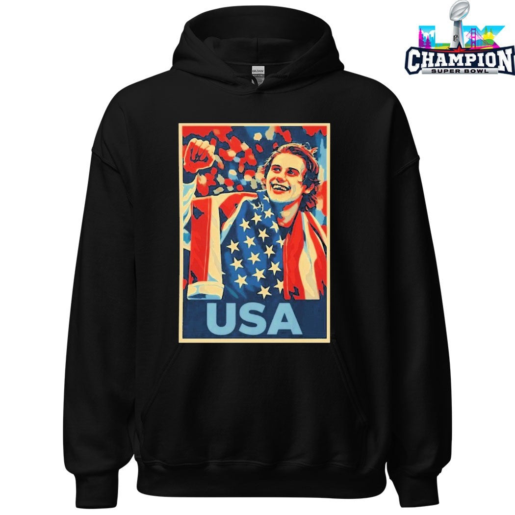 Jack Hughes Men’s Hockey USA Golden Goal Olympic 2026 T-shirts