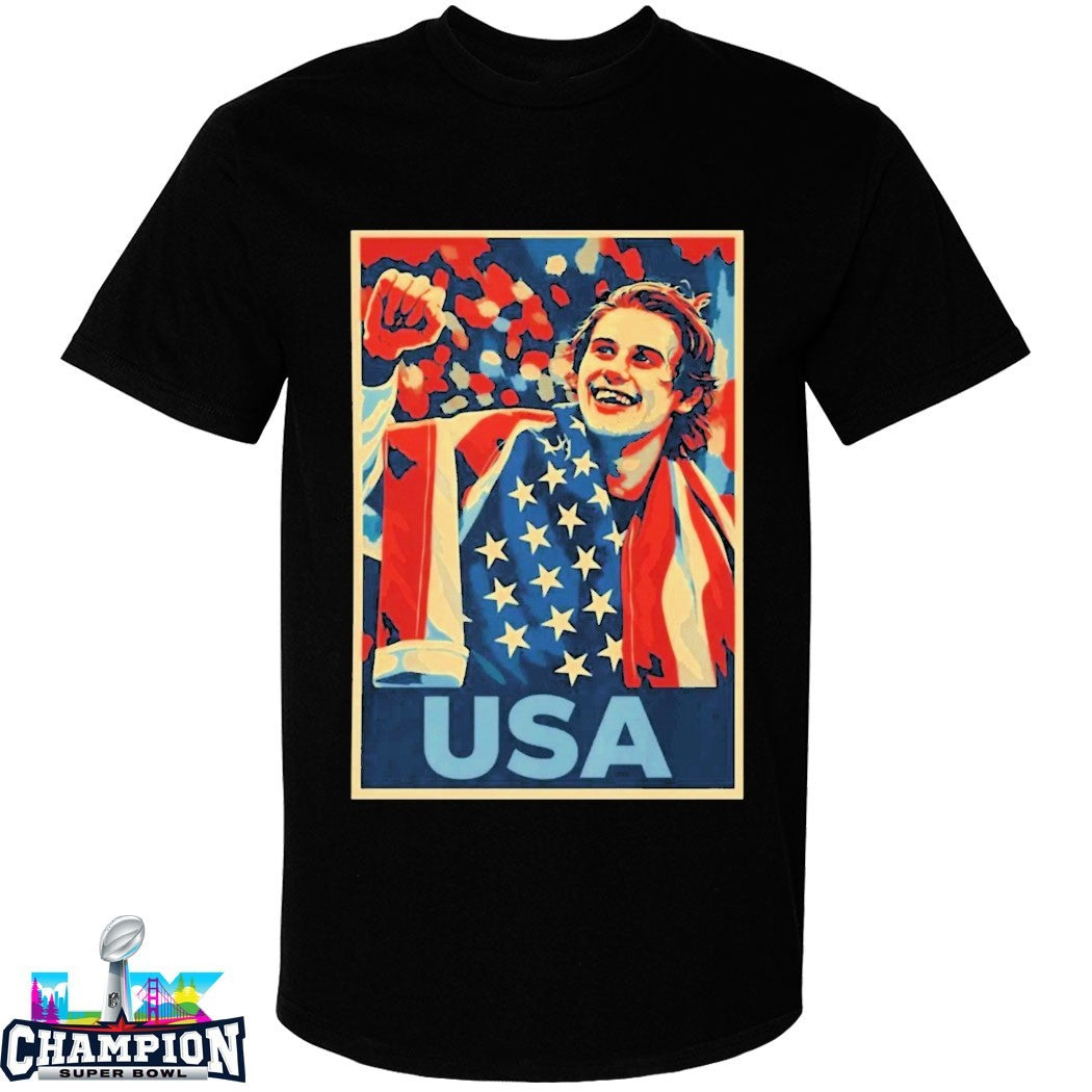 Jack Hughes Men’s Hockey USA Golden Goal Olympic 2026 T-shirts