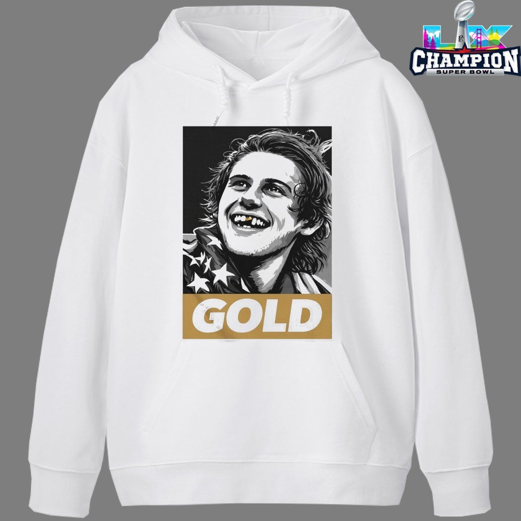 Jack Hughes Olympic Legend Golden Toothless T-Shirts