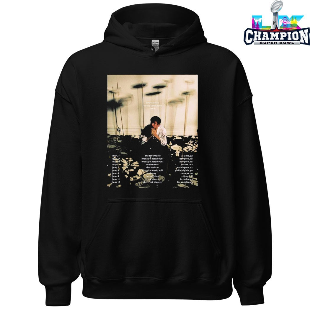 James Blake Trying Times Tour 2026 Dates T-shirts