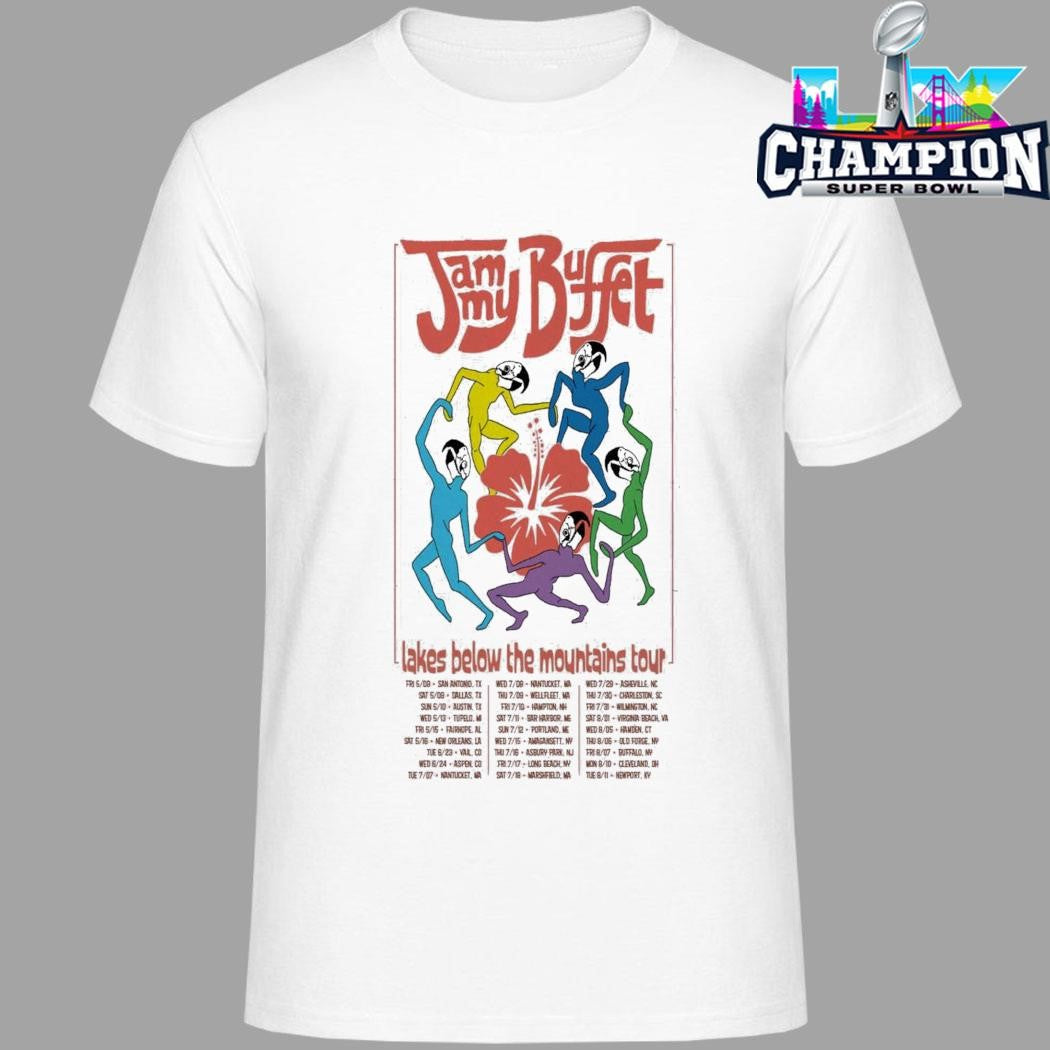 Jammy Buffet Lakes Band Tour 2026 Shirt