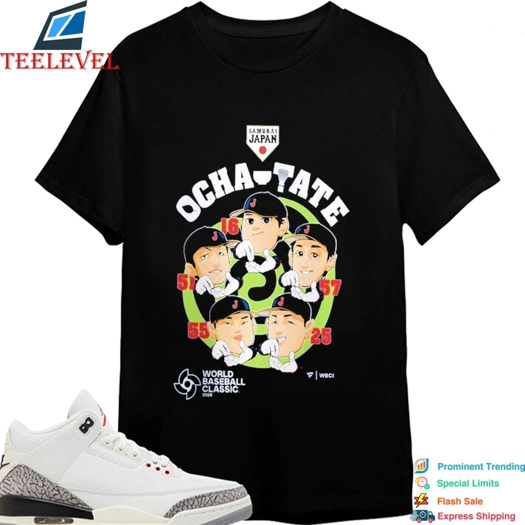 Japan Baseball 2026 World Baseball Classic Ocha Tate Shirts