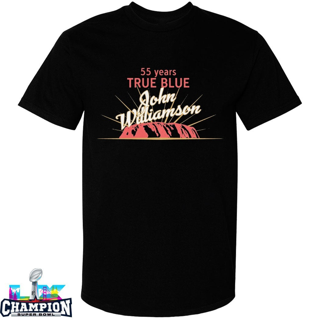 John Williamson 55 Years Of True Blue T-Shirts
