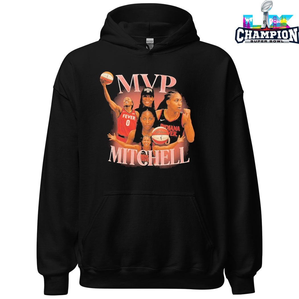 Kelsey Mitchell Indiana Fever MVP Mitchell WNBA T-shirts