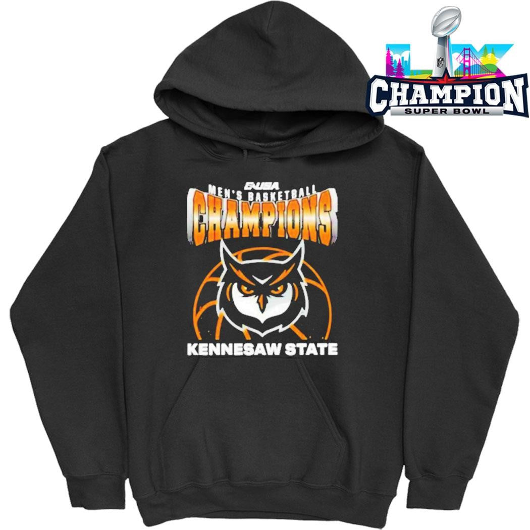 Kennesaw State Owls Champions C Usa Men’s Basketball Tournament 2026 Mascot Shirt