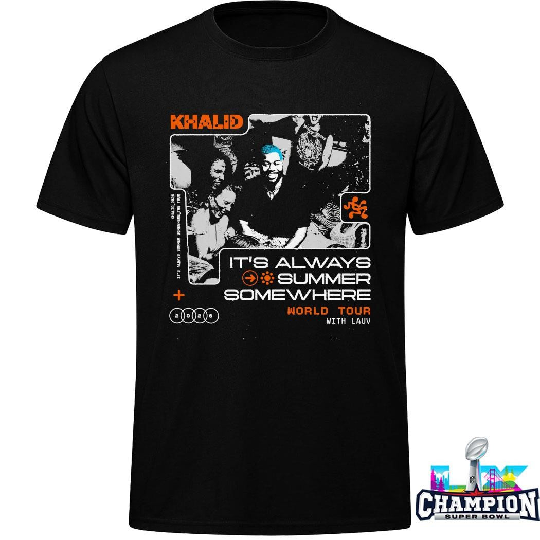 Khalid World Tour 2026 It’s Always Summer Somewhere Shirt
