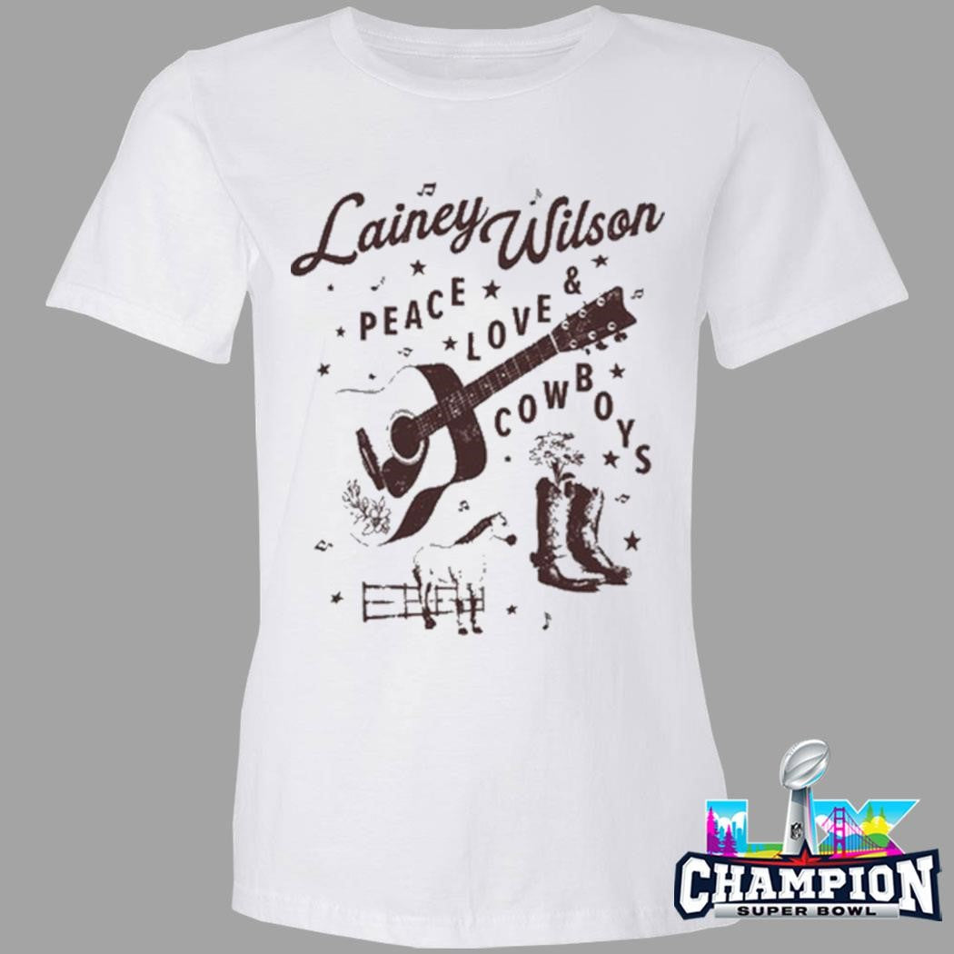Lainey Wilson Peace Love Cowboys Shirt