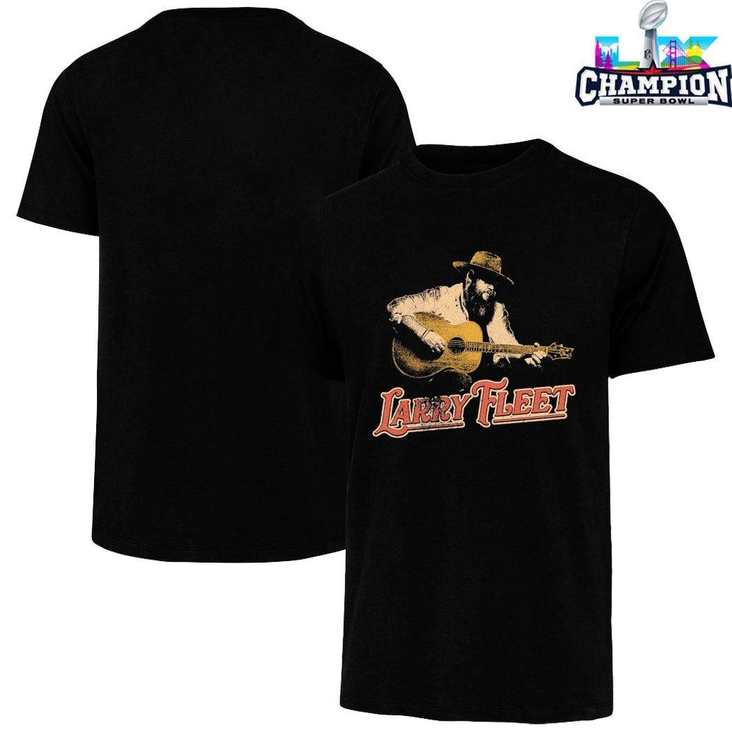Larry Fleet Working Guitar Photo T-shirts