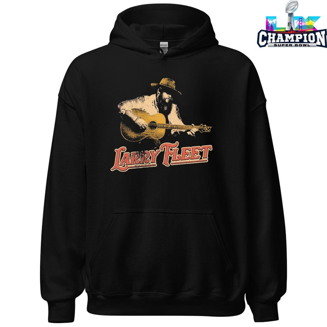 Larry Fleet Working Guitar Photo T-shirts