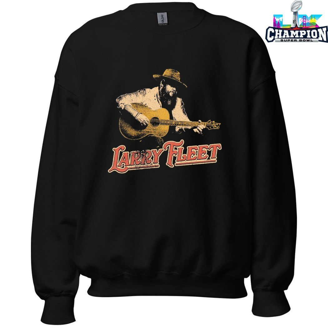Larry Fleet Working Guitar Photo T-shirts