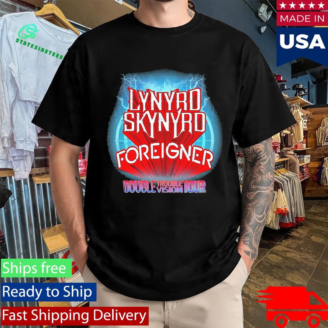 Lynyrd Skynyrd Double Trouble Double Vision Tour Shirt