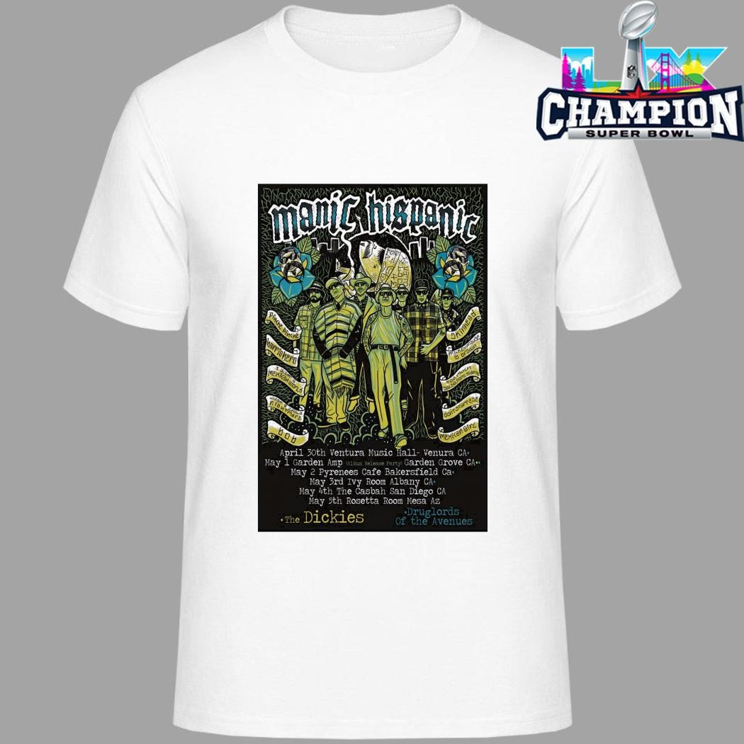 Manic Hispanic 2026 American Tour Shirt