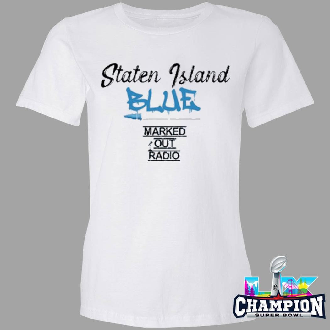 Marked Out Radio Staten Island Blue Shirt