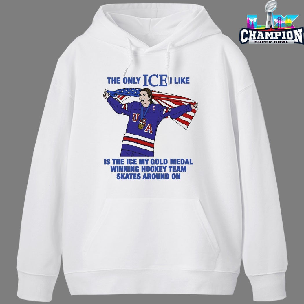 Megan Keller OT Goal The Only Ice I Like Is The Ice My Gold Medal Winning Hockey Team Skates Around On Women’s USA Flag T-shirts