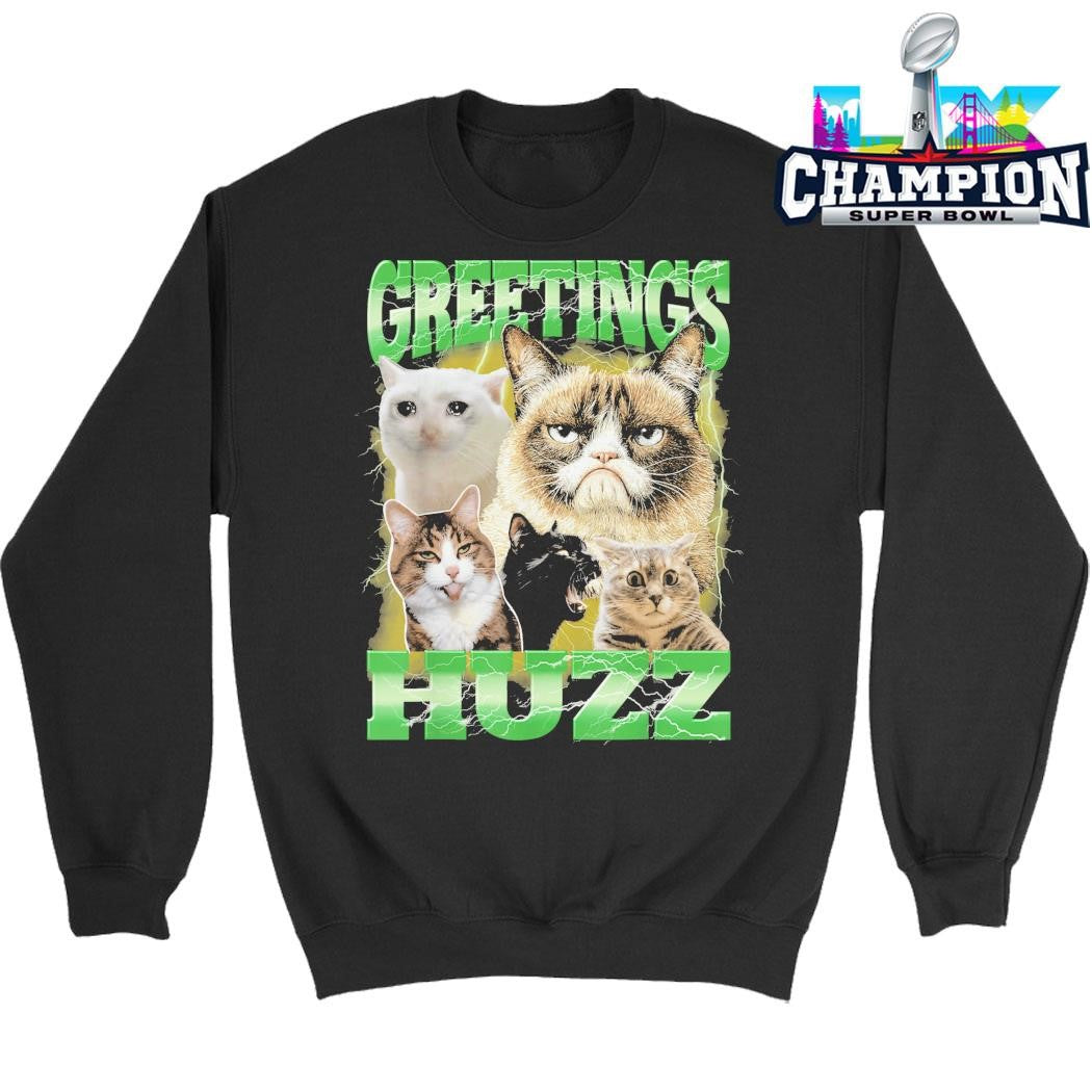 Merchku Cats Greetings Huzz Shirt