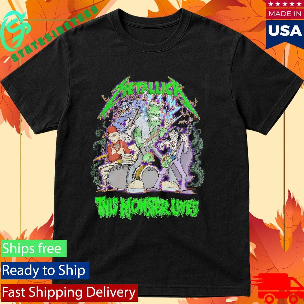Metallica Halloween 2025 This Monster Lives X Squindo Metalli-Monsters Shirt