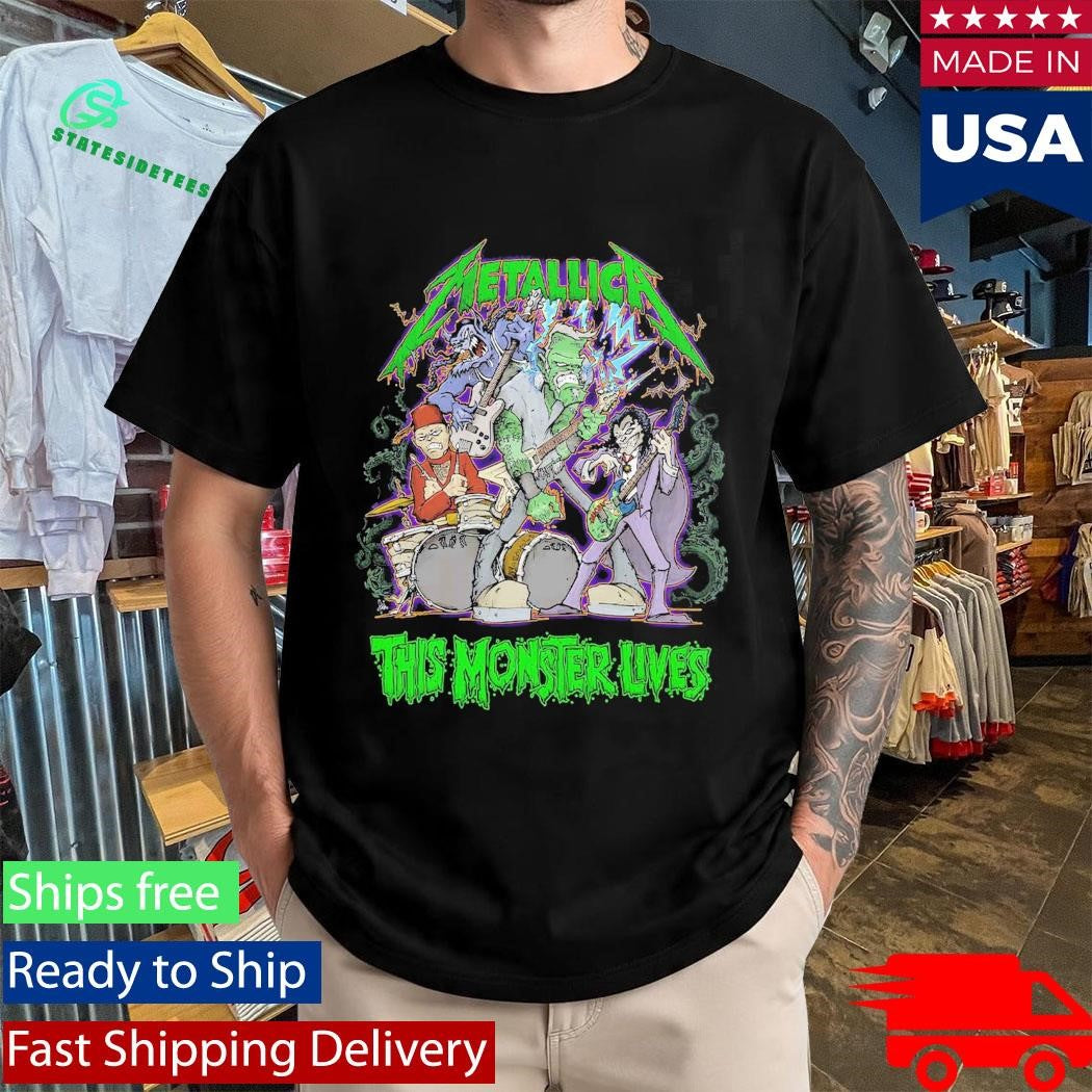 Metallica Halloween 2025 This Monster Lives X Squindo Metalli-Monsters Shirt