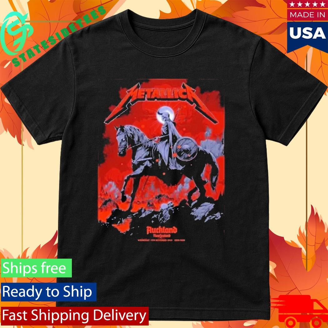 Metallica M72 World Tour Auckland New Zealand November 19Th 2025 Poster Shirt