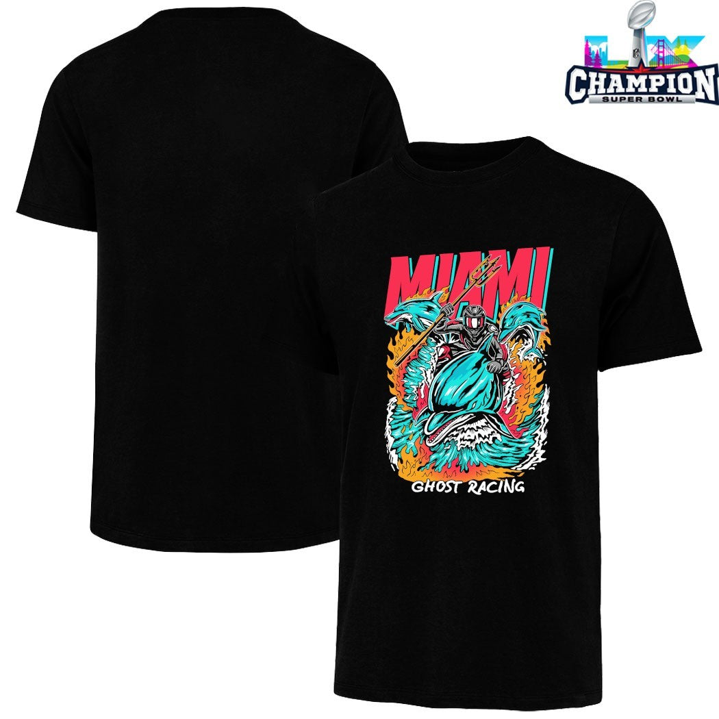 Miami Dolphins X Ghost Racing T-shirts