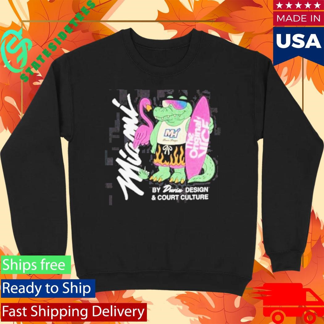 Miami Heat Court Culture X Duvin Flame Surf Shirt