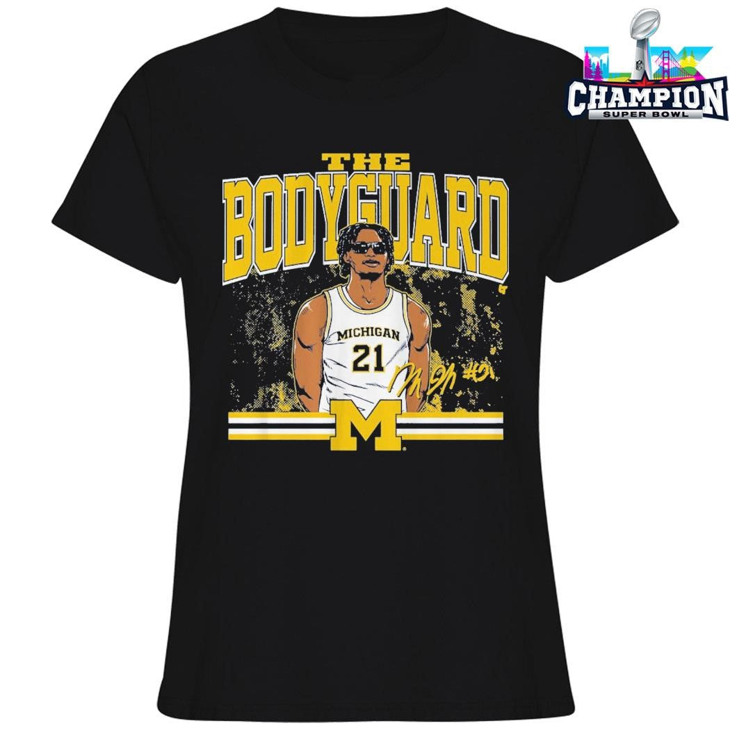 Michigan Basketball Morez Johnson Jr The Bodyguard Shirt