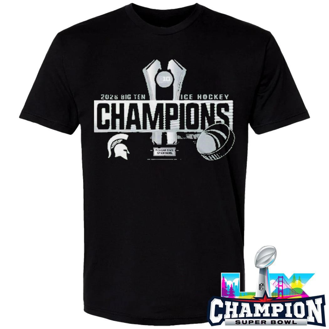 Michigan State Spartans Ice Hockey 2026 Big Ten Men’s Hockey Regular Season Champions Shirt