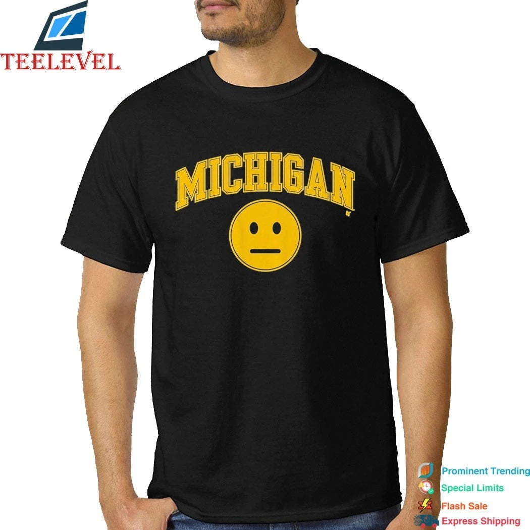Michigan Wolverines Basketball Blank Expression Shirts