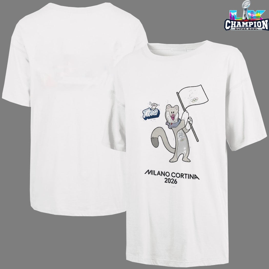 Milano Cortina 2026 Olympics Tina Mascot T-Shirts