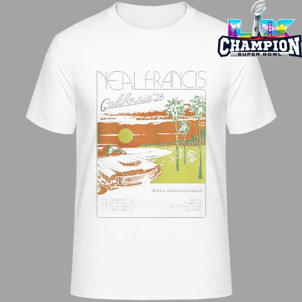 Neal Francis California 2026 Run Shows Shirt