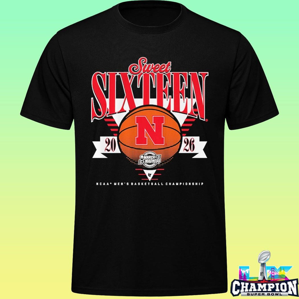 Nebraska Cornhuskers 2026 Sweet Sixteen Ncaa Men’s Basketball Championship Shirt