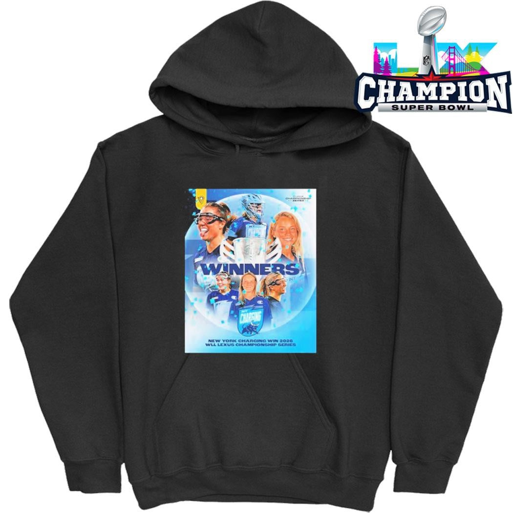 New York Charging Women’s Lacrosse 2026 Wll Lexus Championship Series Winners Shirt