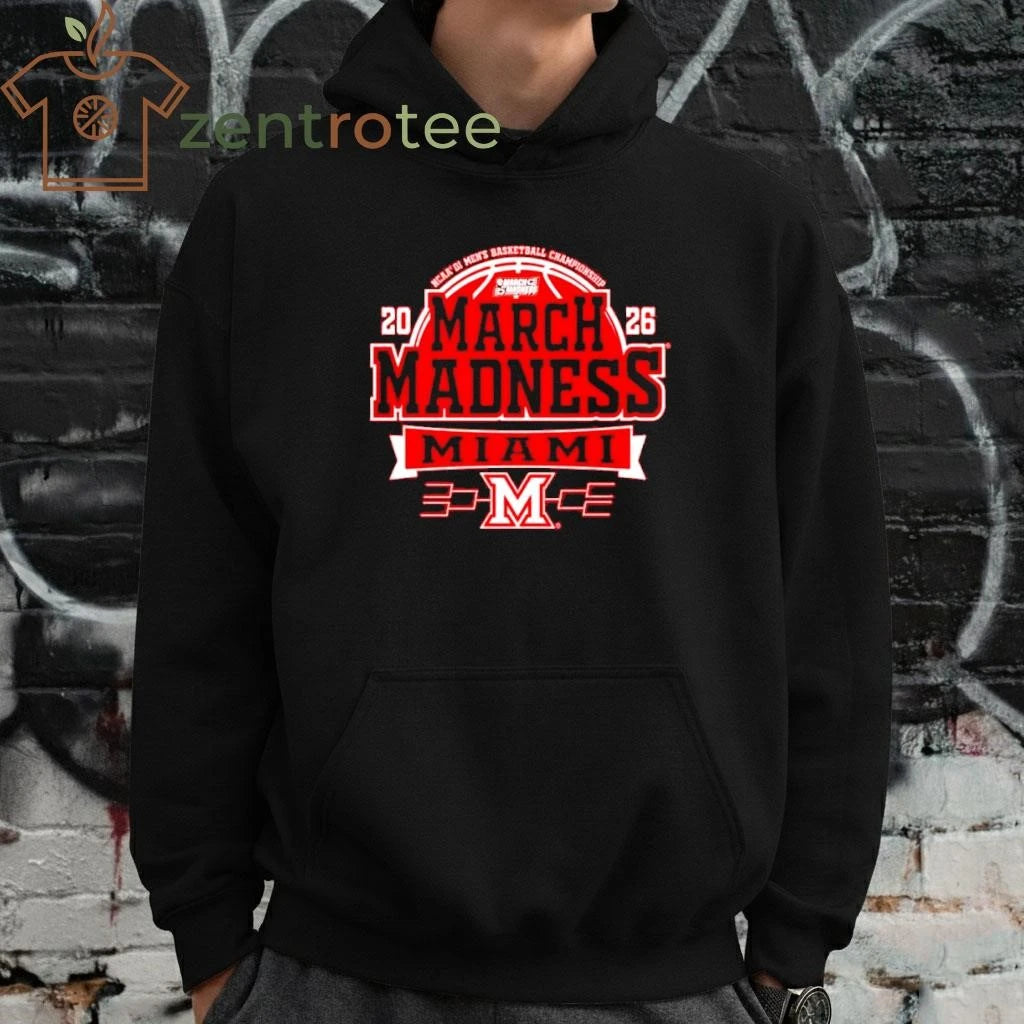 Nice Miami RedHawks 2026 NCAA Men’s Basketball March Madness Bound shirt