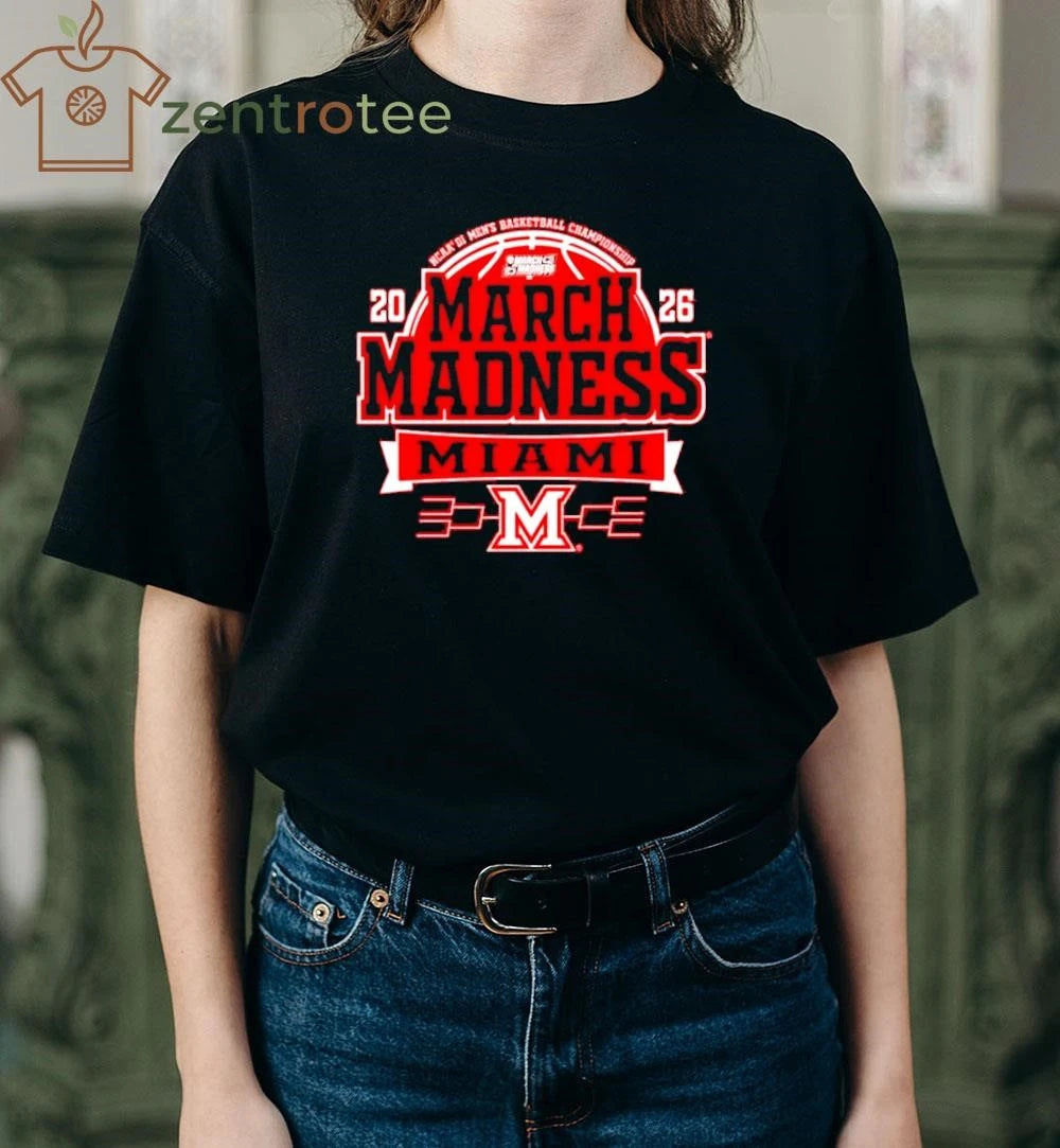 Nice Miami RedHawks 2026 NCAA Men’s Basketball March Madness Bound shirt