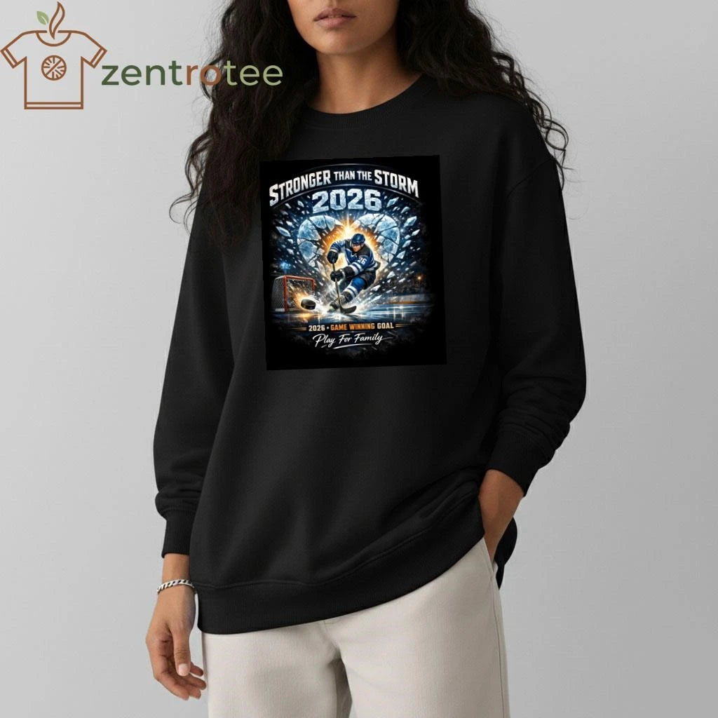 Nkctees 2026 Stronger Than The Storm Hockey Victory Colin Dorgan Shirt
