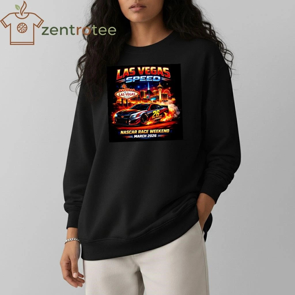 Nkctees Las Vegas Speed NASCAR Race Weekend March 2026 Graphic Shirt