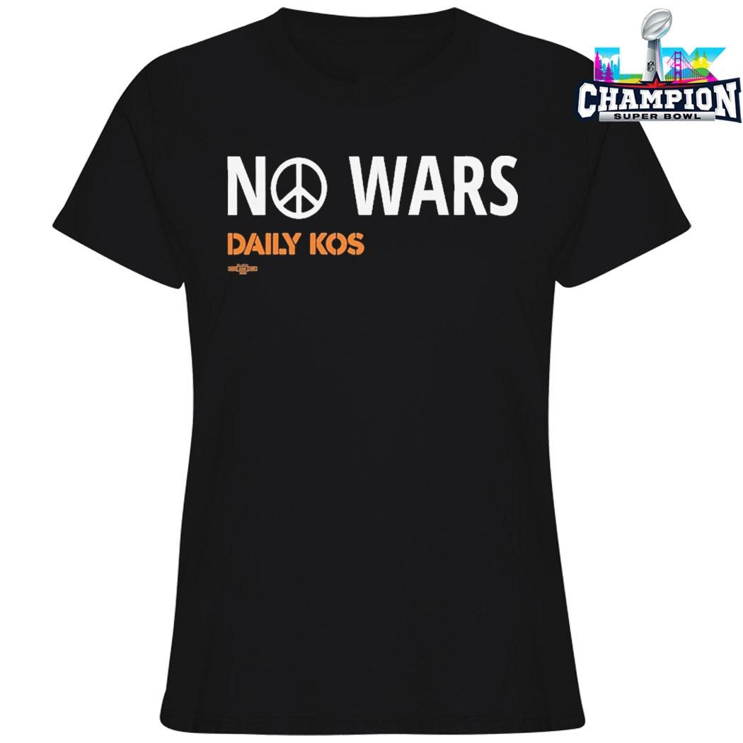 No Wars Peace Sign Daily Kos Shirt